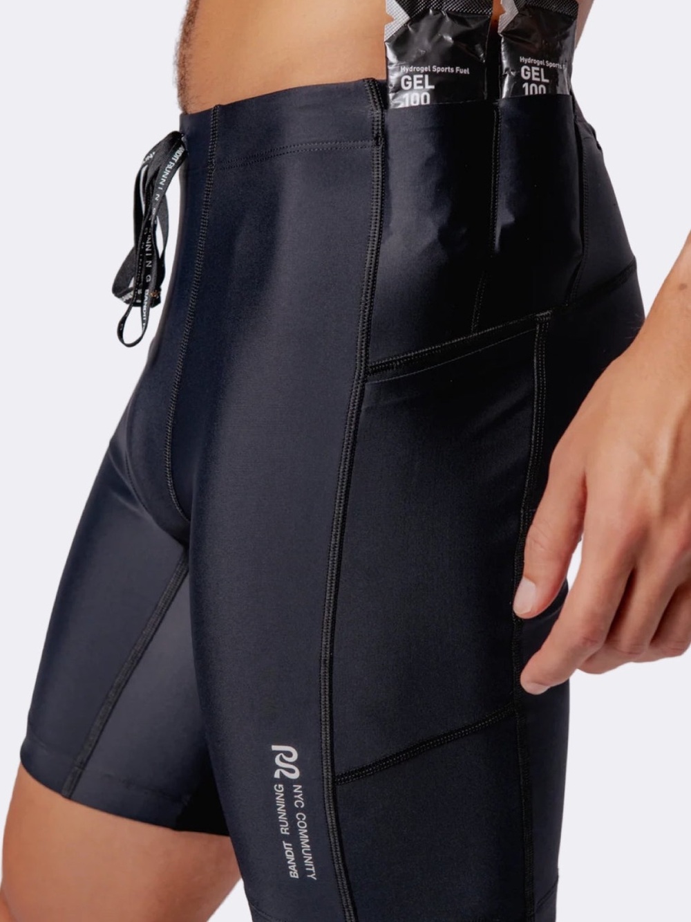 BANDIT Men's Superbeam Next Gen 7 Pocket Half Tights Black Size Small